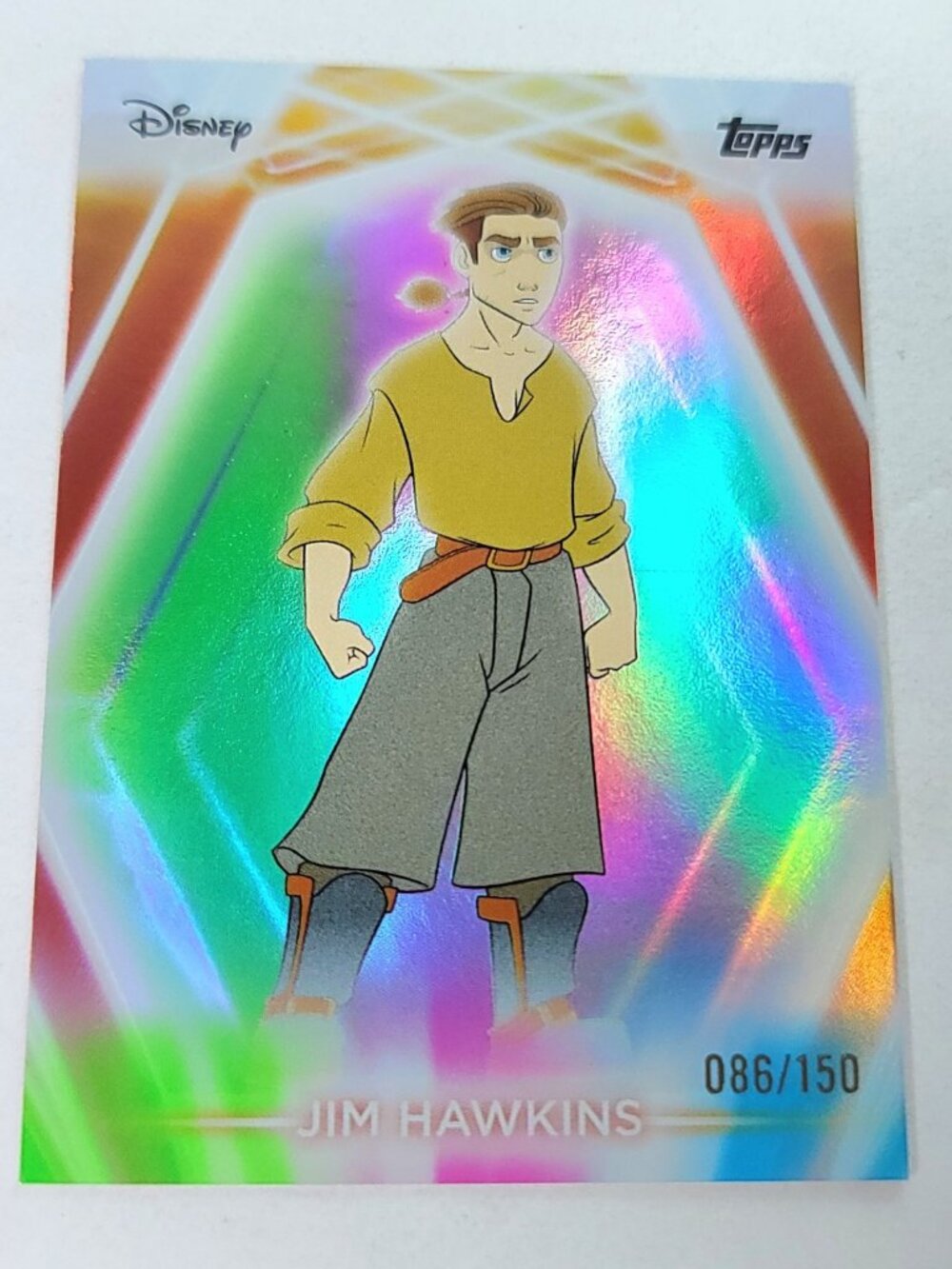 Jim Hawkins Topps 2026 Disney Neon Holo Parallel Refractor Limited 086/150 - Picture 1 of 4